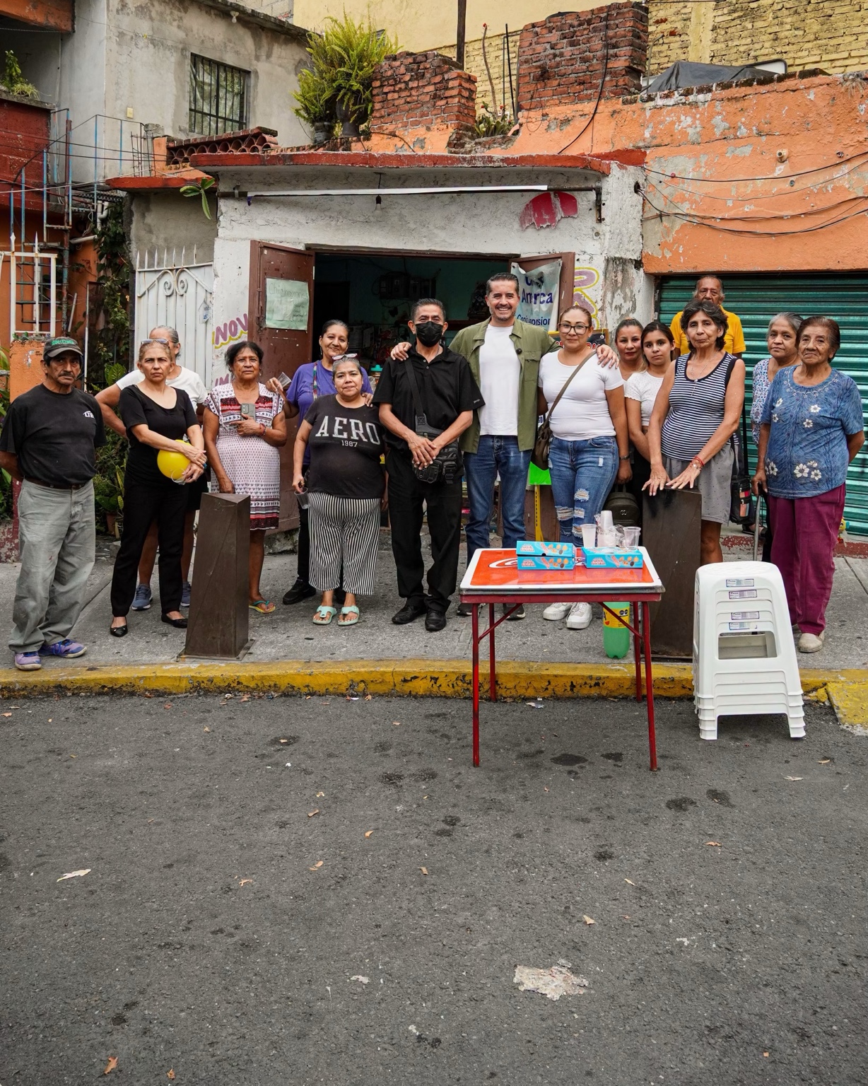 Grupo reunido al finalizar una actividad